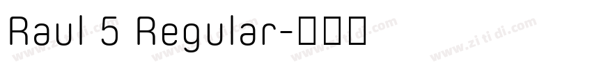Raul 5 Regular字体转换